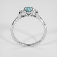 0.47 Ct. Bluish Green to Reddish Purple Alexandrite Ring, 14K White Gold 3