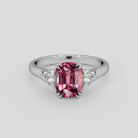 2.09 Ct. Pink Spinel Ring, 14K White Gold 1