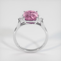 4.45 Ct. Purplish Pink Sapphire Ring, 14K White Gold 3