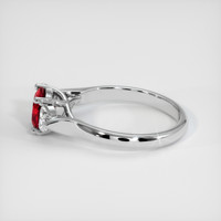 1.37 Ct. Ruby Ring, 14K White Gold 4