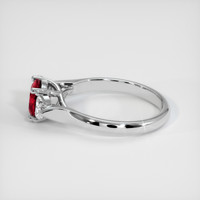 1.55 Ct. Ruby Ring, 14K White Gold 4