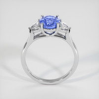 2.77 Ct. Blue Sapphire Ring, 14K White Gold 3
