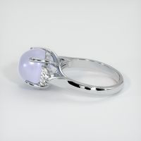6.04 Ct. Grey Sapphire Ring, 14K White Gold 4
