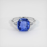 4.69 Ct. Sapphire Ring, 18K White Gold 1