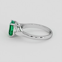 1.86 Ct. Emerald Ring, 18K White Gold 4
