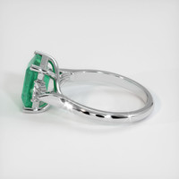 2.16 Ct. Emerald Ring, 18K White Gold 4