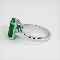 4.15 Ct. Emerald Ring, 18K White Gold 4