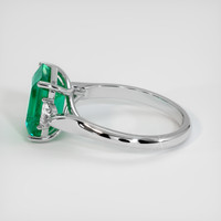 3.09 Ct. Emerald Ring, 18K White Gold 4