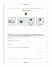 Emerald Ring 2.62 Ct., 18K White Gold Appraisal