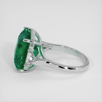 7.85 Ct. Emerald Ring, 18K White Gold 4