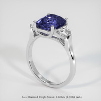 2.76 Ct. Gemstone Ring, 18K White Gold 2