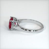 2.76 Ct. Ruby Ring, 18K White Gold 4