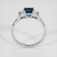 0.76 Ct. Blue Sapphire Ring, 18K White Gold 3