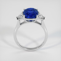 5.55 Ct. Blue Sapphire Ring, 18K White Gold 3