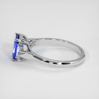 1.56 Ct. Blue Sapphire Ring, 18K White Gold 4