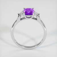 1.55 Ct. Purple Sapphire Ring, 18K White Gold 3