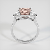 4.09 Ct. Padparadscha Sapphire Ring, 18K White Gold 3