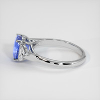 2.77 Ct. Blue Sapphire Ring, 18K White Gold 4