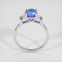2.24 Ct. Blue Sapphire Ring, 18K White Gold 3