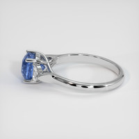 2.24 Ct. Blue Sapphire Ring, 18K White Gold 4