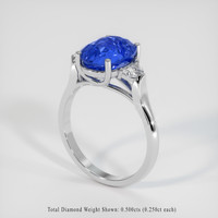 5.82 Ct. Sapphire Ring, 18K White Gold 2