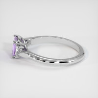 1.16 Ct. Purple Sapphire Ring, 18K White Gold 4