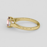 1.46 Ct. Peach Tourmaline Ring, 10K Yellow Gold 4