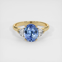 2.59 Ct. Blue Sapphire Ring, 10K Yellow Gold 1