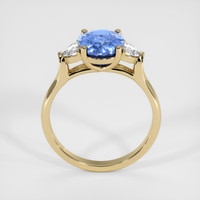 2.59 Ct. Blue Sapphire Ring, 10K Yellow Gold 3