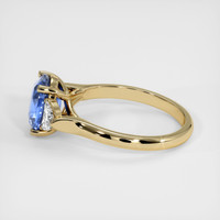 2.59 Ct. Blue Sapphire Ring, 10K Yellow Gold 4