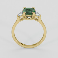 3.03 Ct. Green Sapphire Ring, 10K Yellow Gold 3