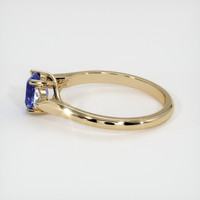 0.99 Ct. Blue Sapphire Ring, 14K Yellow Gold 4