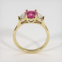 1.56 Ct. Pink Sapphire Ring, 14K Yellow Gold 3