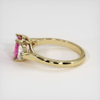 1.56 Ct. Pink Sapphire Ring, 14K Yellow Gold 4