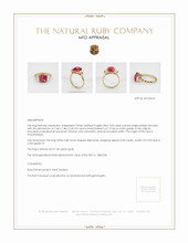 Ruby Ring 3.02 Ct. 14K Yellow Gold Appraisal