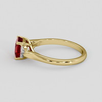 1.27 Ct. Ruby Ring, 14K Yellow Gold 4