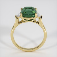 4.51 Ct. Bluish Green Sapphire Ring, 14K Yellow Gold 3
