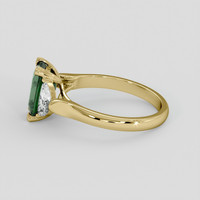 3.03 Ct. Green Sapphire Ring, 14K Yellow Gold 4