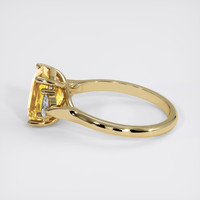 3.53 Ct. Yellow Sapphire Ring, 14K Yellow Gold 4