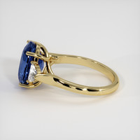 6.61 Ct. Blue Sapphire Ring, 14K Yellow Gold 4