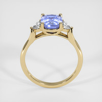 2.57 Ct. Purplish Blue Sapphire Ring, 14K Yellow Gold 3