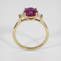 2.68 Ct. Purplish Pink Sapphire Ring, 14K Yellow Gold 3