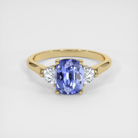 2.55 Ct. Blue Sapphire Ring, 14K Yellow Gold 1