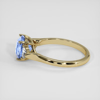 2.57 Ct. Blue Sapphire Ring, 14K Yellow Gold 4