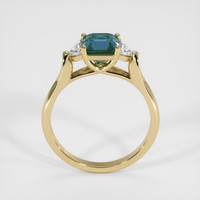 1.57 Ct. Greenish Blue Sapphire Ring, 14K Yellow Gold 3