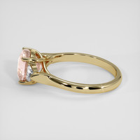 2.48 Ct. Peach Sapphire Ring, 14K Yellow Gold 4