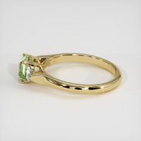 1.31 Ct. Yellowish Green Sapphire Ring, 14K Yellow Gold 4