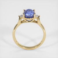 3.00 Ct. Blue Sapphire Ring, 18K Yellow Gold 3