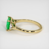 1.51 Ct. Emerald Ring, 18K Yellow Gold 4
