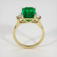 4.65 Ct. Emerald Ring, 18K Yellow Gold 3